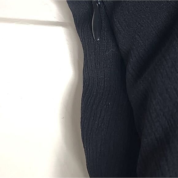 Methode 10 Black Beaded Embroidered Lined Flared Zipper Midi Women’s Skirt - Picture 4 of 7